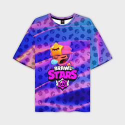 Футболка оверсайз мужская BRAWL STARS:SANDY, цвет: 3D-принт