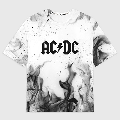 Мужская футболка оверсайз ACDC / 3D-принт – фото 1