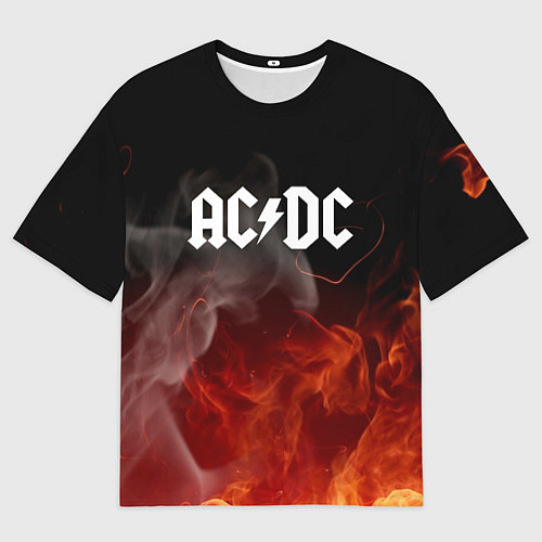 Мужская футболка оверсайз AC DC / 3D-принт – фото 1