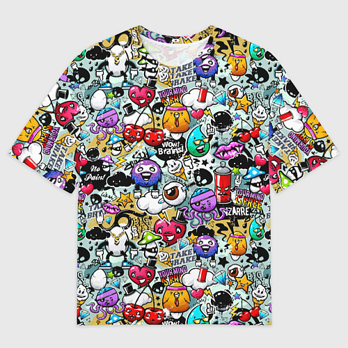 Мужская футболка оверсайз Stickerboom / 3D-принт – фото 1