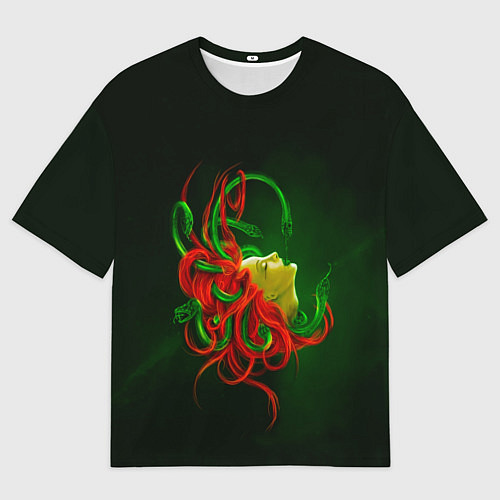 Мужская футболка оверсайз Медуза Горгона / 3D-принт – фото 1