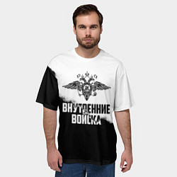Футболка оверсайз мужская Внутренние Войска, цвет: 3D-принт — фото 2