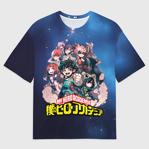 Мужская футболка оверсайз Моя геройская академия / 3D-принт – фото 1