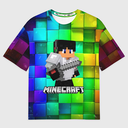 Мужская футболка оверсайз Minecraft Майнкрафт / 3D-принт – фото 1