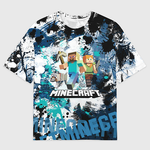 Мужская футболка оверсайз Minecraft Майнкрафт / 3D-принт – фото 1