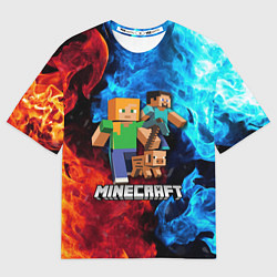 Футболка оверсайз мужская Minecraft Майнкрафт, цвет: 3D-принт