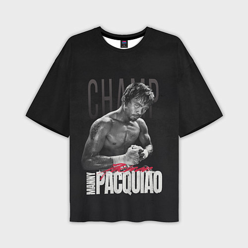 Мужская футболка оверсайз Manny Pacquiao / 3D-принт – фото 1