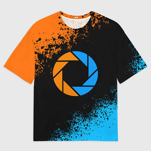 Мужская футболка оверсайз PORTAL / 3D-принт – фото 1