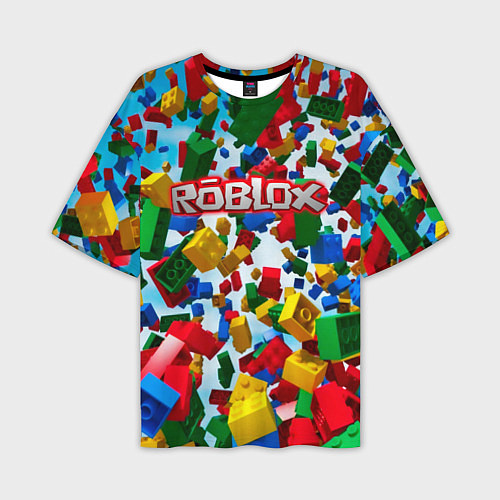 Мужская футболка оверсайз Roblox Cubes / 3D-принт – фото 1