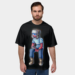 Футболка оверсайз мужская CountryHumans - Россия, цвет: 3D-принт — фото 2