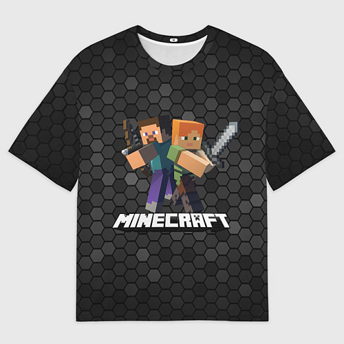 Мужская футболка оверсайз Minecraft Майнкрафт / 3D-принт – фото 1