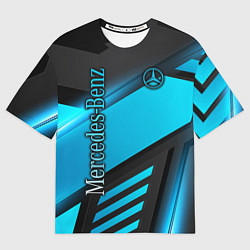Футболка оверсайз мужская Mercedes-Benz, цвет: 3D-принт
