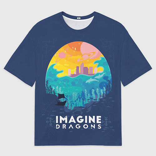 Мужская футболка оверсайз Imagine Dragons / 3D-принт – фото 1
