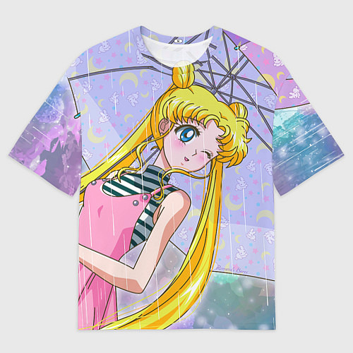 Мужская футболка оверсайз Sailor Moon / 3D-принт – фото 1