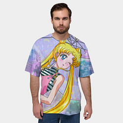 Футболка оверсайз мужская Sailor Moon, цвет: 3D-принт — фото 2