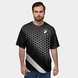 Футболка оверсайз мужская BMW, цвет: 3D-принт — фото 2
