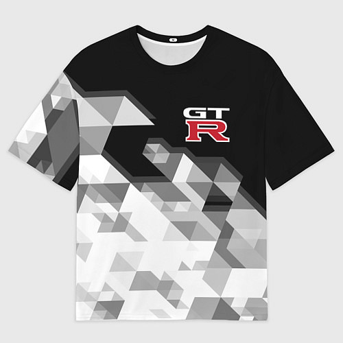 Мужская футболка оверсайз NISSAN GTR / 3D-принт – фото 1