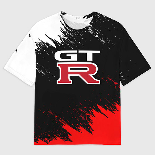 Мужская футболка оверсайз NISSAN GTR / 3D-принт – фото 1