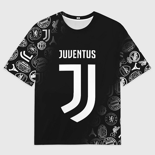 Мужская футболка оверсайз JUVENTUS / 3D-принт – фото 1