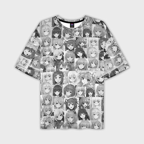 Мужская футболка оверсайз Аниме девушки / 3D-принт – фото 1