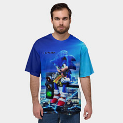 Футболка оверсайз мужская SONIC, цвет: 3D-принт — фото 2