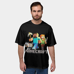 Футболка оверсайз мужская MINECRAFT, цвет: 3D-принт — фото 2
