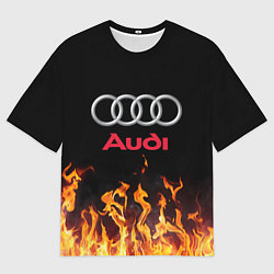 Футболка оверсайз мужская AUDI, цвет: 3D-принт
