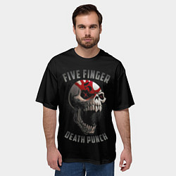 Футболка оверсайз мужская Five Finger Death Punch, цвет: 3D-принт — фото 2