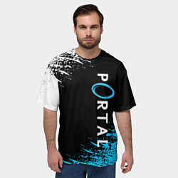 Футболка оверсайз мужская PORTAL, цвет: 3D-принт — фото 2