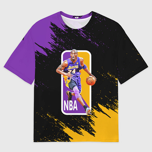Мужская футболка оверсайз LA LAKERS KOBE BRYANT / 3D-принт – фото 1