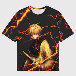 Футболка оверсайз мужская KIMETSU NO YAIBA, цвет: 3D-принт