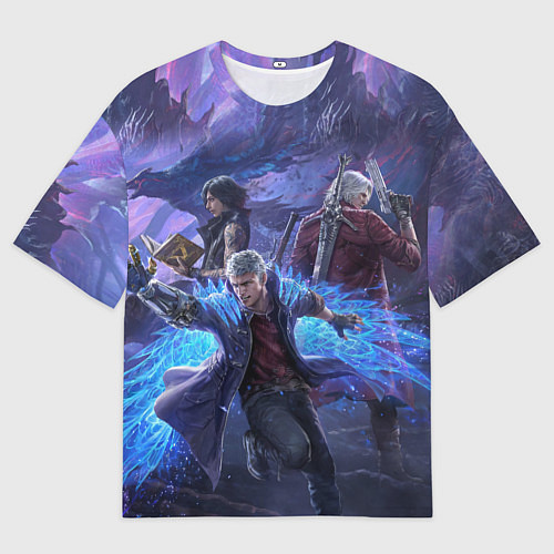 Мужская футболка оверсайз DEVIL MAY CRY / 3D-принт – фото 1