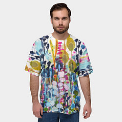 Футболка оверсайз мужская Watercolor Flowers, цвет: 3D-принт — фото 2
