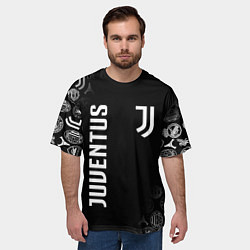 Футболка оверсайз мужская JUVENTUS, цвет: 3D-принт — фото 2
