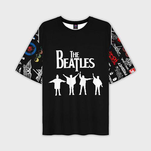 Мужская футболка оверсайз Beatles / 3D-принт – фото 1