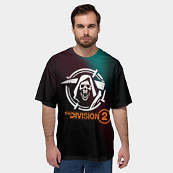 Футболка оверсайз мужская The Division 2 Logo, цвет: 3D-принт — фото 2