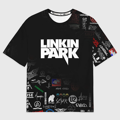 Мужская футболка оверсайз LINKIN PARK / 3D-принт – фото 1