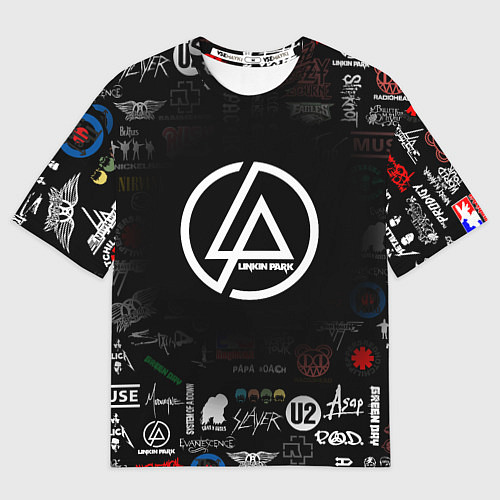 Мужская футболка оверсайз LINKIN PARK / 3D-принт – фото 1