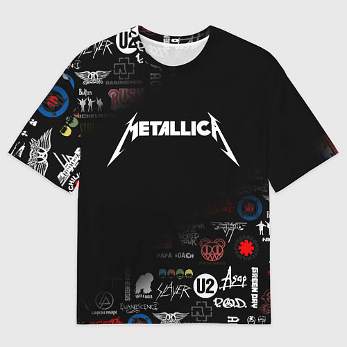 Мужская футболка оверсайз Metallica / 3D-принт – фото 1