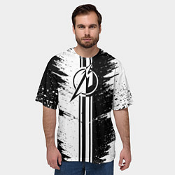Футболка оверсайз мужская MetallicaСпина, цвет: 3D-принт — фото 2
