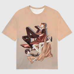 Футболка оверсайз мужская Дазай и Чуя, цвет: 3D-принт