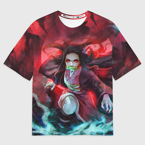 Мужская футболка оверсайз KIMETSU NO YAIBA / 3D-принт – фото 1