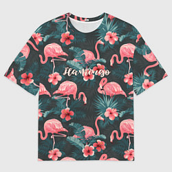 Футболка оверсайз мужская Flamingo, цвет: 3D-принт