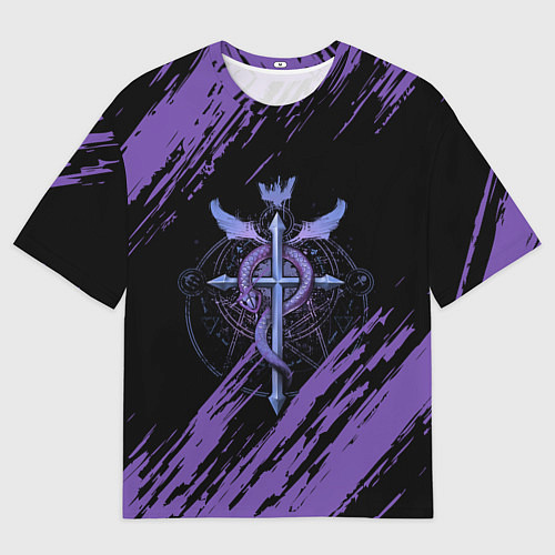 Мужская футболка оверсайз Стальной алхимик / 3D-принт – фото 1