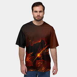 Футболка оверсайз мужская KIMETSU NO YAIBA, цвет: 3D-принт — фото 2