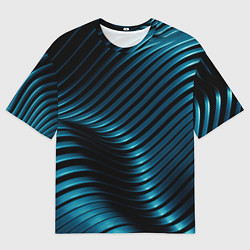 Футболка оверсайз мужская Плавность,, цвет: 3D-принт