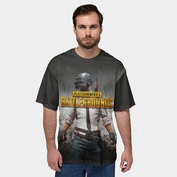 Футболка оверсайз мужская PUBG, цвет: 3D-принт — фото 2