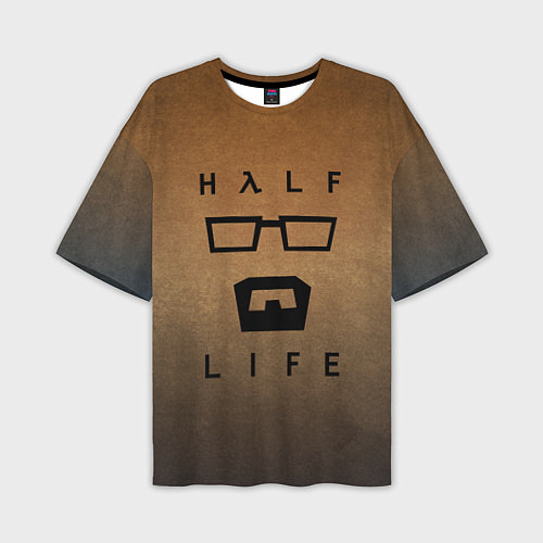Мужская футболка оверсайз HALF-LIFE / 3D-принт – фото 1