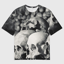 Футболка оверсайз мужская ЧЕРЕПА, цвет: 3D-принт
