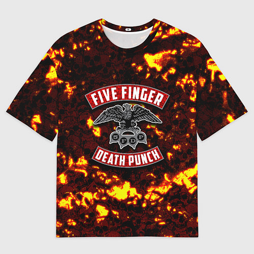 Мужская футболка оверсайз Five Finger Death Punch / 3D-принт – фото 1